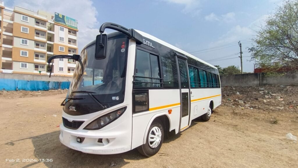sml executive coach 22 seater mini buss on rent hyderabad